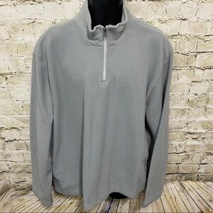 Washed Stoned & Beaten Fleece 1/2 Zip Pullover